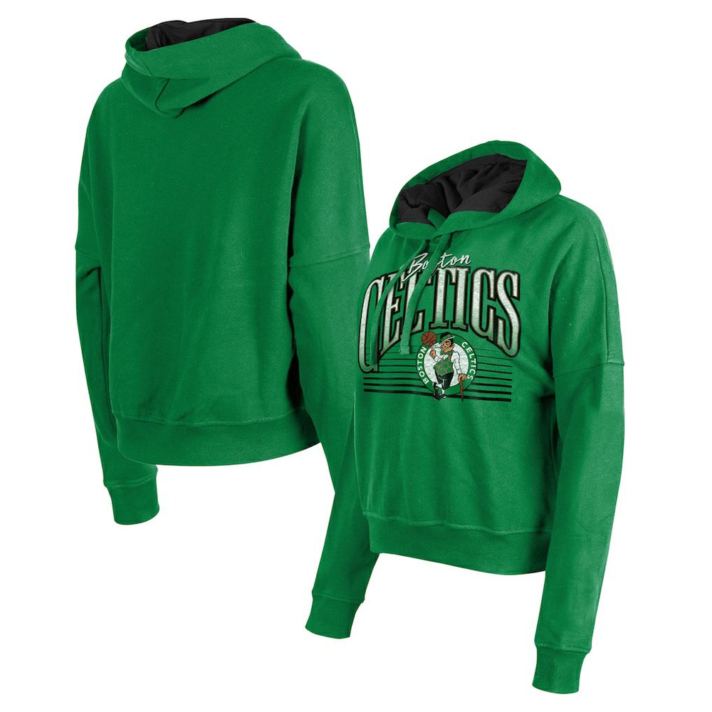 Boston Celtics Women's Boxy Pullover Hoodie - Kelly Green | New Era outlet