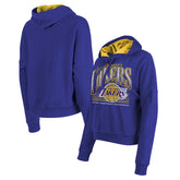 Los Angeles Lakers Women's Boxy Pullover Hoodie - Purple | New Era outlet