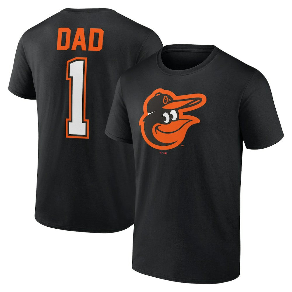 Baltimore Orioles Father's Day #1 Dad T-Shirt - Black