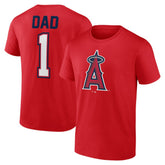 Los Angeles Angels Father's Day #1 Dad T-Shirt - Red