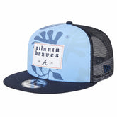 Atlanta Braves Bikini Bottom Trucker 9FIFTY Snapback Hat - Navy | New Era
