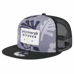 Pittsburgh Pirates Bikini Bottom Trucker 9FIFTY Snapback Hat - Black | New Era