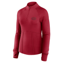 San Francisco 49ers Women's Elements Quarter-Zip Jacket - Scarlet sale