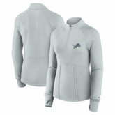 Detroit Lions Women's Elements Raglan Quarter-Zip Jacket - Gray online