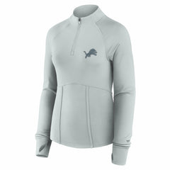 Detroit Lions Women's Elements Raglan Quarter-Zip Jacket - Gray online