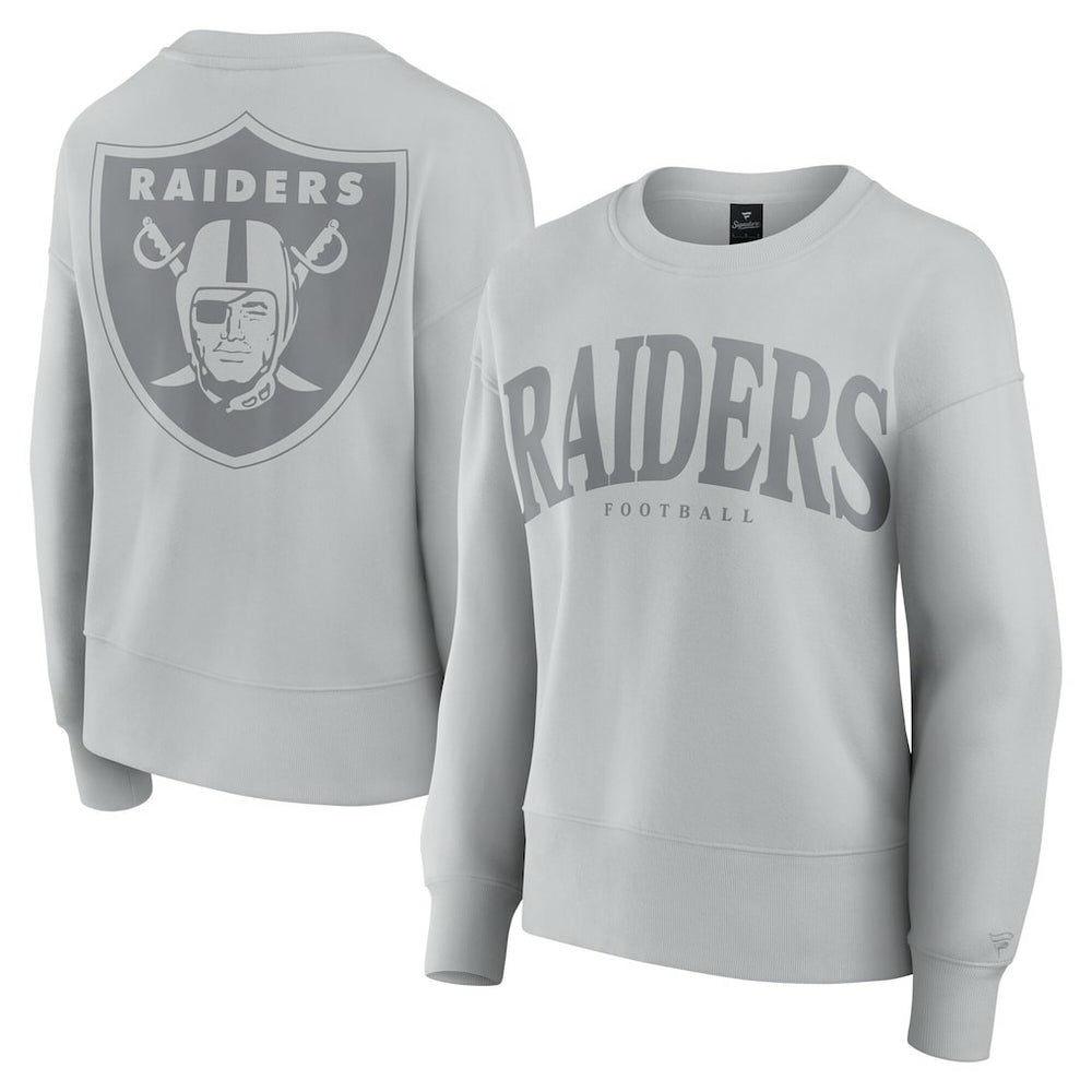 Las Vegas Raiders Women's Elements Pullover Sweatshirt - Gray discount