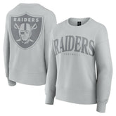 Las Vegas Raiders Women's Elements Pullover Sweatshirt - Gray discount
