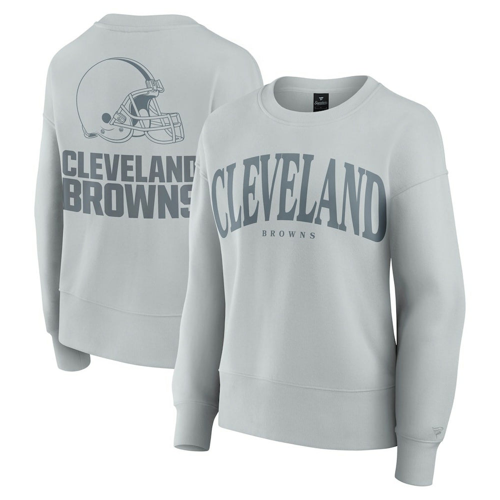 Cleveland Browns Women's Elements Pullover Sweatshirt - Gray on sale