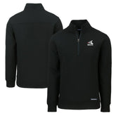 Chicago White Sox Cutter & Buck Cooperstown Collection Roam Eco Recycled Quarter-Zip Pullover - Black