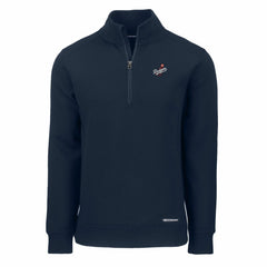 Los Angeles Dodgers Cutter & Buck Cooperstown Collection Roam Eco Recycled Quarter-Zip Pullover - Navy
