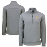Seattle Mariners Cutter & Buck Cooperstown Collection Roam Eco Recycled Quarter-Zip Pullover - Gray