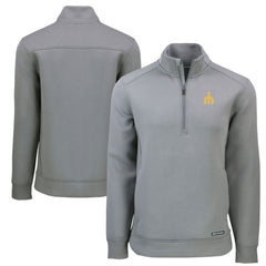 Seattle Mariners Cutter & Buck Cooperstown Collection Roam Eco Recycled Quarter-Zip Pullover - Gray