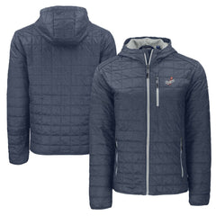 Los Angeles Dodgers Cutter & Buck Cooperstown Collection Rainier Primaloft Eco Full-Zip Hooded Jacket - Anthracite