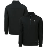 Los Angeles Dodgers Cutter & Buck Roam Eco Recycled Quarter-Zip Pullover - Black