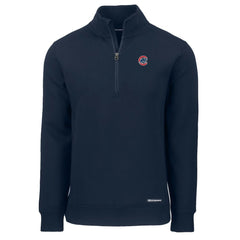 Chicago Cubs Cutter & Buck Roam Eco Recycled Quarter-Zip Pullover - Navy