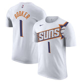 Devin Booker Phoenix Suns 2023/24 Association Name & Number T-Shirt - White | Nike sale