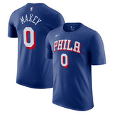 Tyrese Maxey Philadelphia 76ers Icon Edition Name & Number T-Shirt - Royal | Nike outlet
