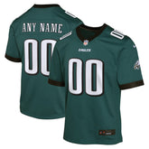 Philadelphia Eagles Youth Custom Game Jersey - Midnight Green | Nike outlet