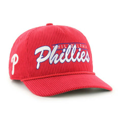 Philadelphia Phillies Corduroy Hitch Adjustable Hat - Red | 47 brand