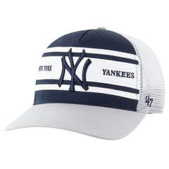 New York Yankees Gridiron Super Stripe Relaxed Trucker Hitch Adjustable Hat - Navy | 47 brand