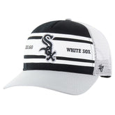 Chicago White Sox Gridiron Super Stripe Relaxed Trucker Hitch Adjustable Hat - Black | 47 brand