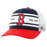 Boston Red Sox Gridiron Super Stripe Relaxed Trucker Hitch Adjustable Hat - Navy | 47 brand