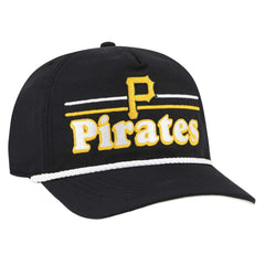 Pittsburgh Pirates Campscape Hitch Adjustable Hat - Black | 47 brand