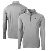 Arizona Diamondbacks Cutter & Buck Adapt Eco Knit Recycled Quarter-Zip Pullover Top - Gray