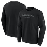 Miami Dolphins Unisex Elements Unlimited Fleece Pullover Sweatshirt - Black cheap