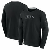 New York Jets Unisex Elements Unlimited Fleece Pullover Sweatshirt - Black outlet