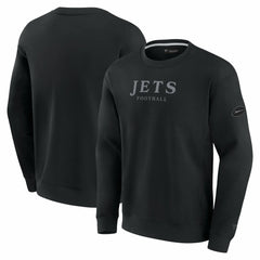 New York Jets Unisex Elements Unlimited Fleece Pullover Sweatshirt - Black outlet