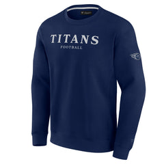 Tennessee Titans Unisex Elements Unlimited Fleece Pullover Sweatshirt - Navy online