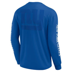 New York Giants Unisex Elements Strive Long Sleeve T-Shirt - Royal on sale