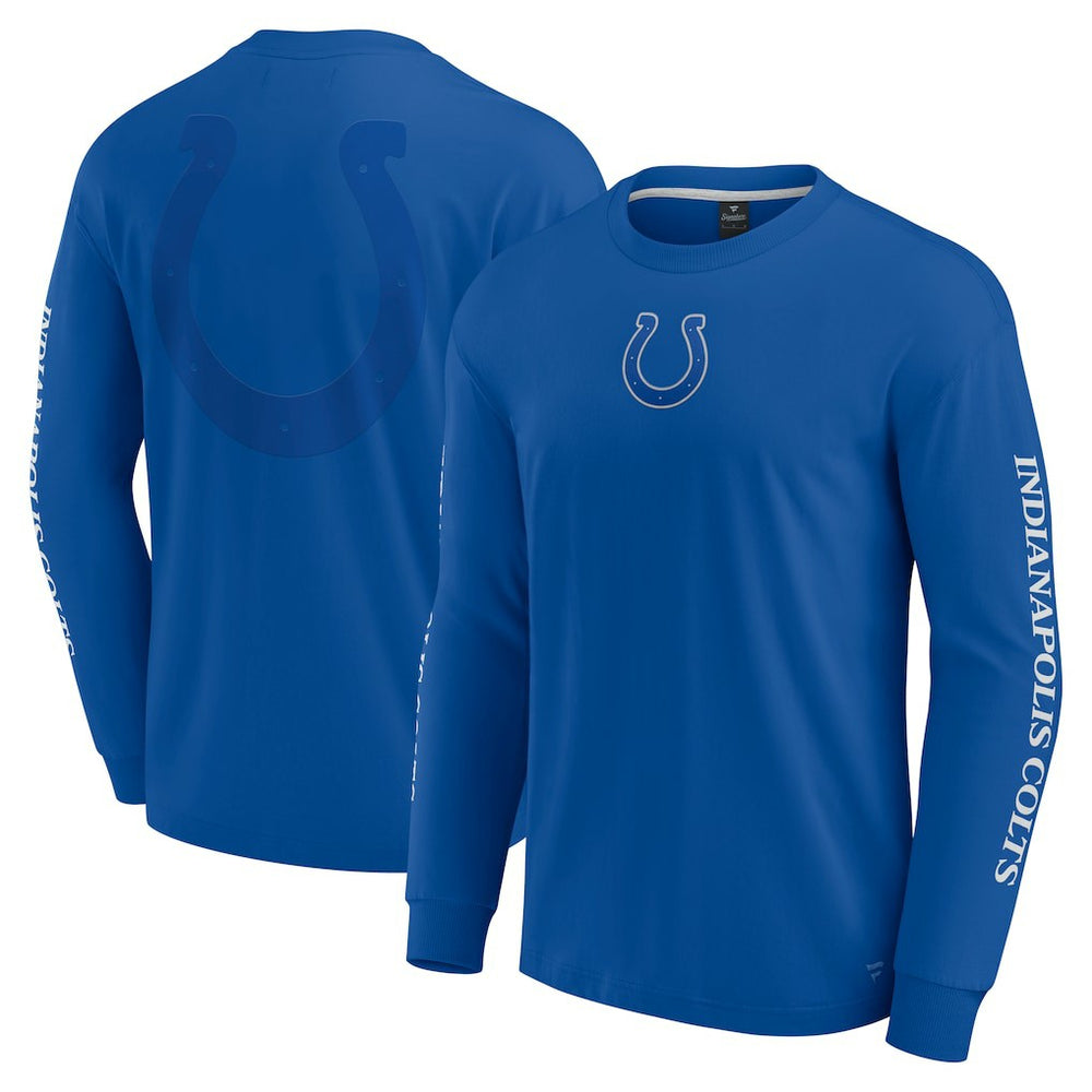 Indianapolis Colts Unisex Elements Strive Long Sleeve T-Shirt - Royal discount