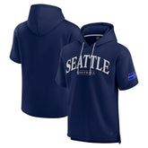 Seattle Seahawks Unisex Elements Ready Short Sleeve Pullover Hoodie - College Navy cheap