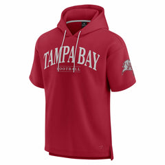 Tampa Bay Buccaneers Unisex Elements Ready Short Sleeve Pullover Hoodie - Cardinal sale