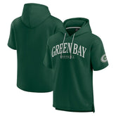 Green Bay Packers Unisex Elements Ready Short Sleeve Pullover Hoodie - Green sale