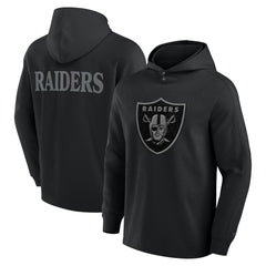Las Vegas Raiders Elements Blaze Tri-Blend Long Sleeve Hoodie T-Shirt - Black discount