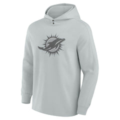 Miami Dolphins Elements Blaze Tri-Blend Long Sleeve Hoodie T-Shirt - Gray on sale