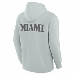 Miami Dolphins Elements Blaze Tri-Blend Long Sleeve Hoodie T-Shirt - Gray on sale