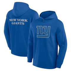 New York Giants Elements Blaze Tri-Blend Long Sleeve Hoodie T-Shirt - Royal discount