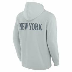 New York Jets Elements Blaze Tri-Blend Long Sleeve Hoodie T-Shirt - Gray for sale