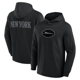 New York Jets Elements Blaze Tri-Blend Long Sleeve Hoodie T-Shirt - Black discount