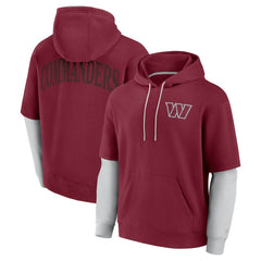 Washington Commanders Unisex Sleek Elements Pullover Hoodie - Burgundy on sale