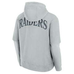 Las Vegas Raiders Unisex Sleek Elements Pullover Hoodie - Gray sale