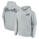 Miami Dolphins Unisex Sleek Elements Pullover Hoodie - Gray online