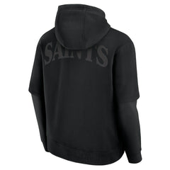New Orleans Saints Unisex Sleek Elements Pullover Hoodie - Black online