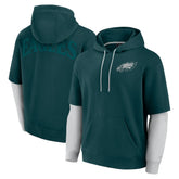 Philadelphia Eagles Unisex Sleek Elements Pullover Hoodie - Green for sale