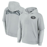 San Francisco 49ers Unisex Sleek Elements Pullover Hoodie - Gray outlet