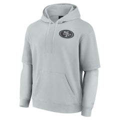San Francisco 49ers Unisex Sleek Elements Pullover Hoodie - Gray outlet